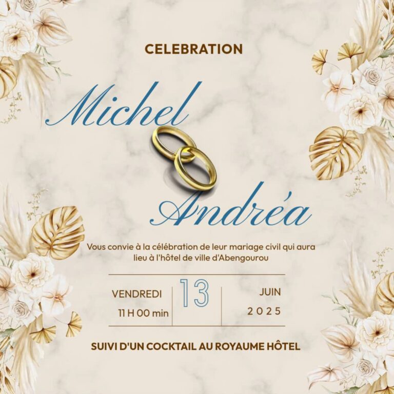 Invitation Mariage du VPE